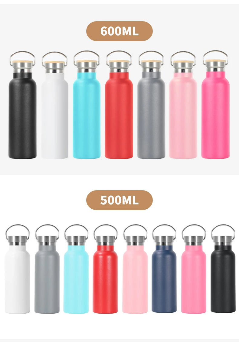 Efficient Insulation Stainless Steel Sports Drinking Water Bottle Vacuum Flask in 5 Sizes
