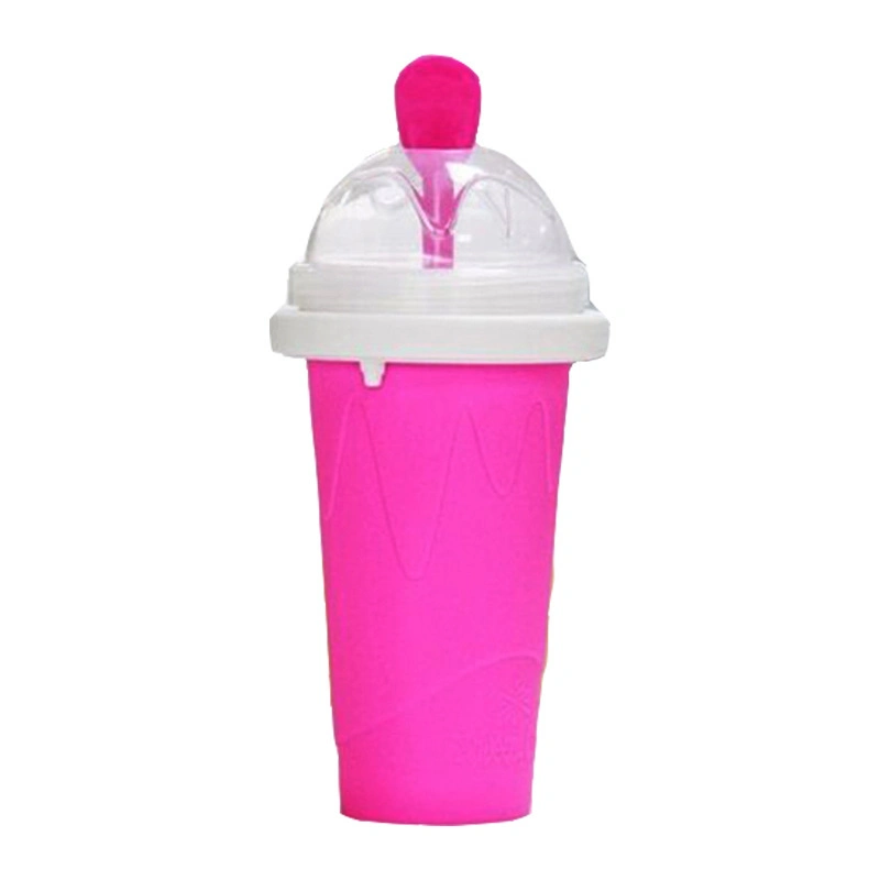 Slushie Maker Tik Tok Magic Quick Frozen Smoothies Cooling Cup Double Layer Squeeze Slushy Maker Homemade Milk Shake Ice Cream Maker Cup