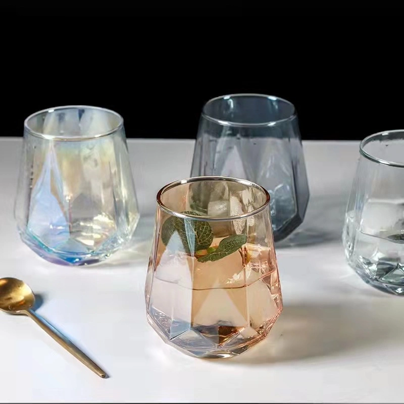 10oz Colorful Home Drinking Tea Glass Mug Wine Water Coffee Cups