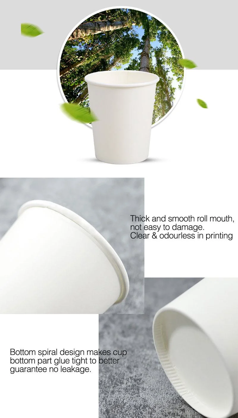 Disposable Paper Cup Processing Thickened Material Coffee Milk Tea Cup Can Be Printed with Logo Text Pattern Paper Cup