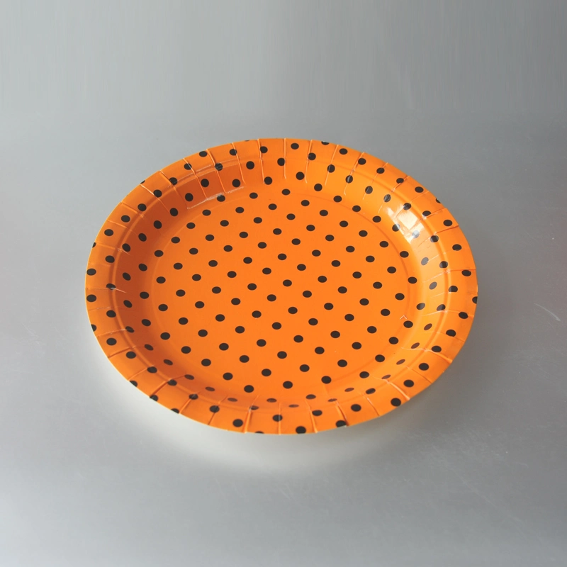 Disposable Snack Fruit Paper Plates PE Coating