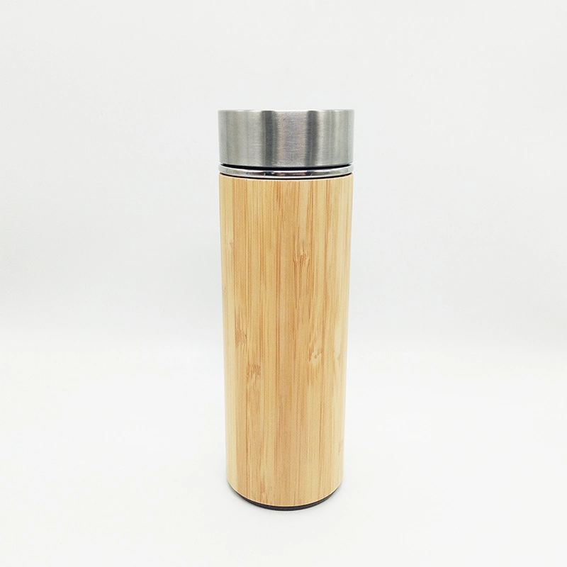 350ml Personalized Bamboo /Stainless Steel / Thermal Cup with Strainer
