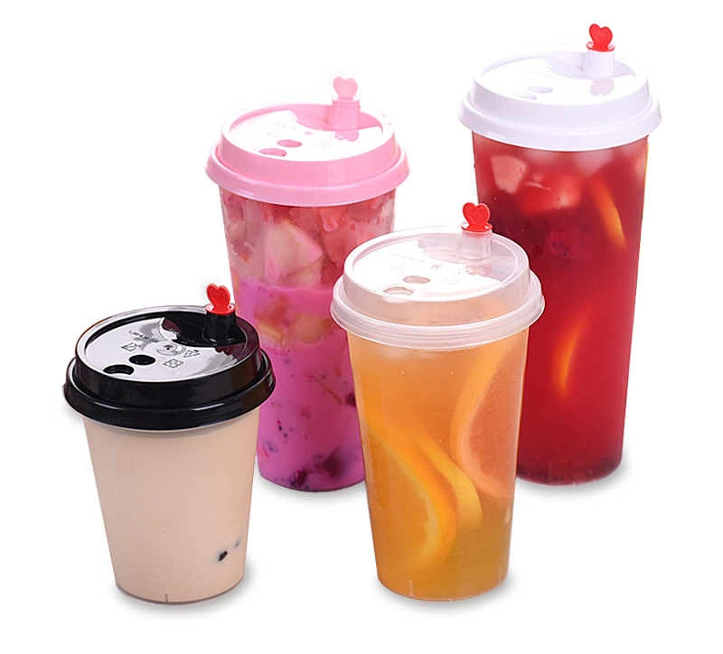Custom Clear 12, 16, 20, 24oz PP/Pet/PLA Transparent Disposable Plastic Cup with Lids