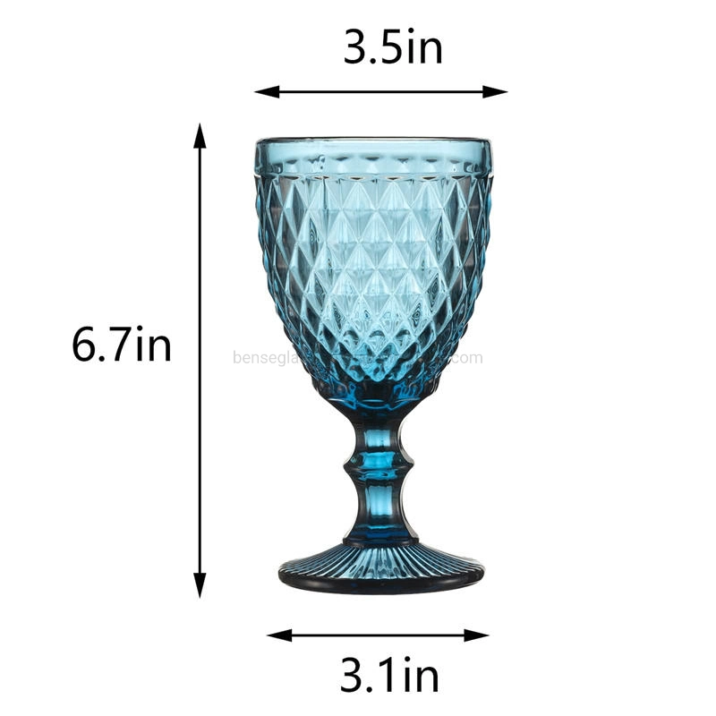 Creative Clear Colored Diamond Geometric Wedding Drinking Goblet Unique Design Water Juice Wine Stems Whisky Glass Shake Cups