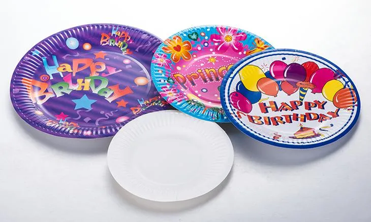 Disposable Snack Fruit Paper Plates PE Coating