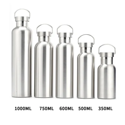 Efficient Insulation Stainless Steel Sports Drinking Water Bottle Vacuum Flask in 5 Sizes