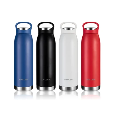 Vacuum Insulated Thermal Stainless Steel Sports Thermo Flask Water Bottle